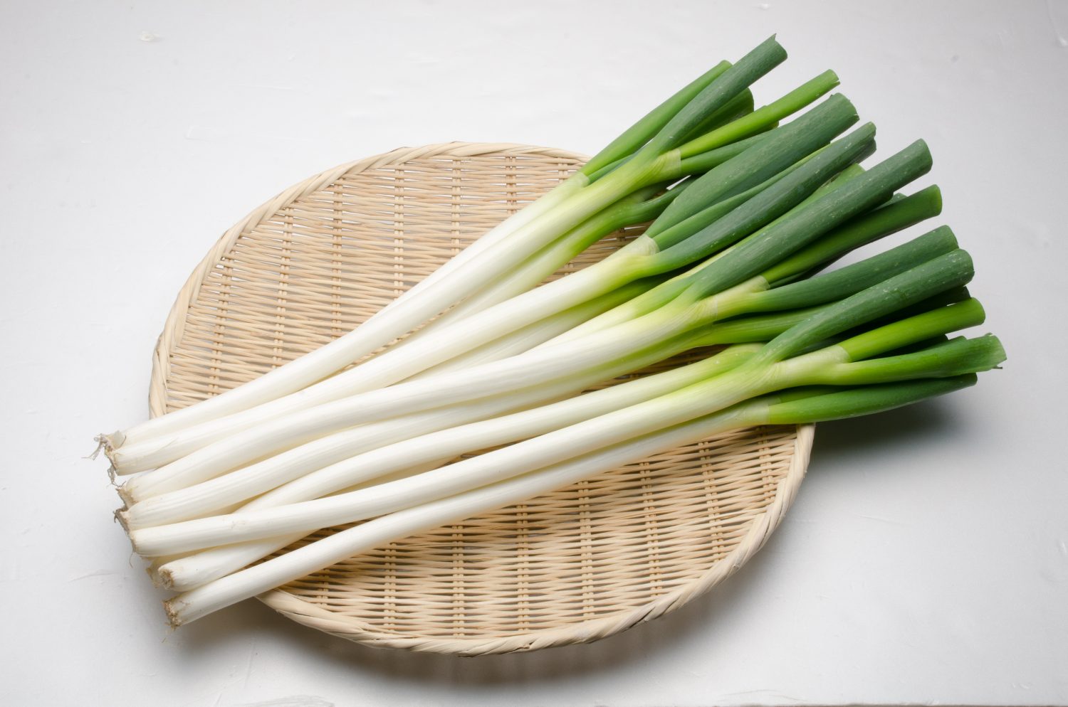 Deep-rooted Welsh onions (Shiro-negi)